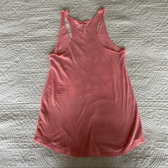 Pink Statement Tank Top Muscle Tee Swim Cover Up - Picture 4 of 4